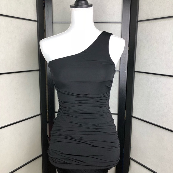 one shoulder bodycon mini dress